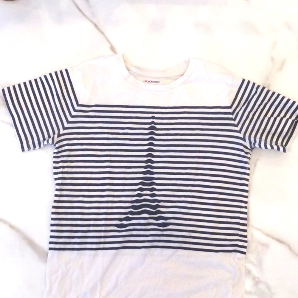 Girls Eiffel Tower Striped Shirt.